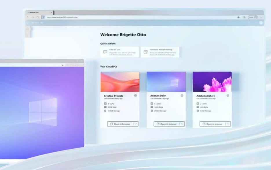 微软 Windows 365 云电脑服务正式发布，支持所有应用程序插图