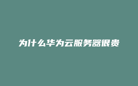 華為云服務器價格高的原因：技術領先、品牌溢價與安全保障插圖