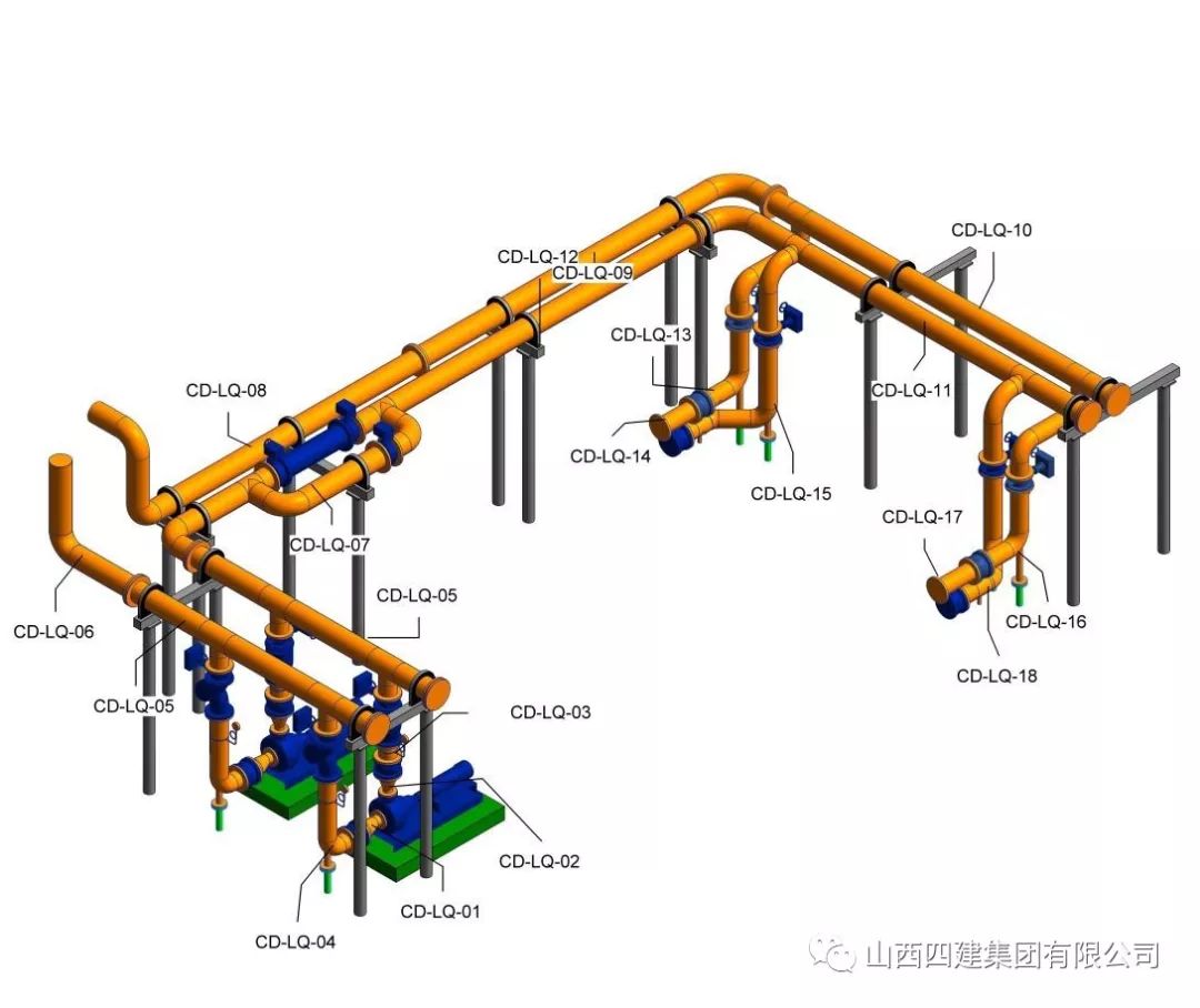 山西四建集团成功完成成都地铁6号线张家寺站制冷机房项目装配插图2