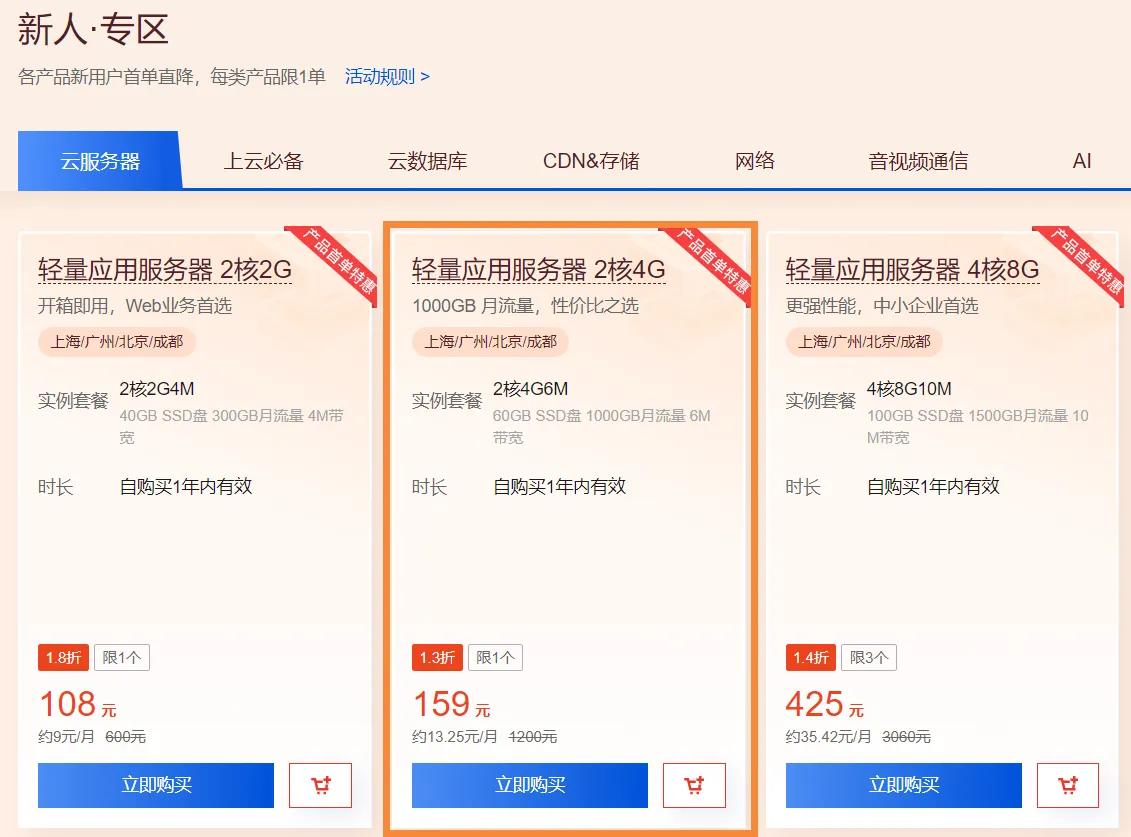云服务器选择指南：优惠力度大比拼，配置选型全攻略，最新返点折扣与代金券领取插图5